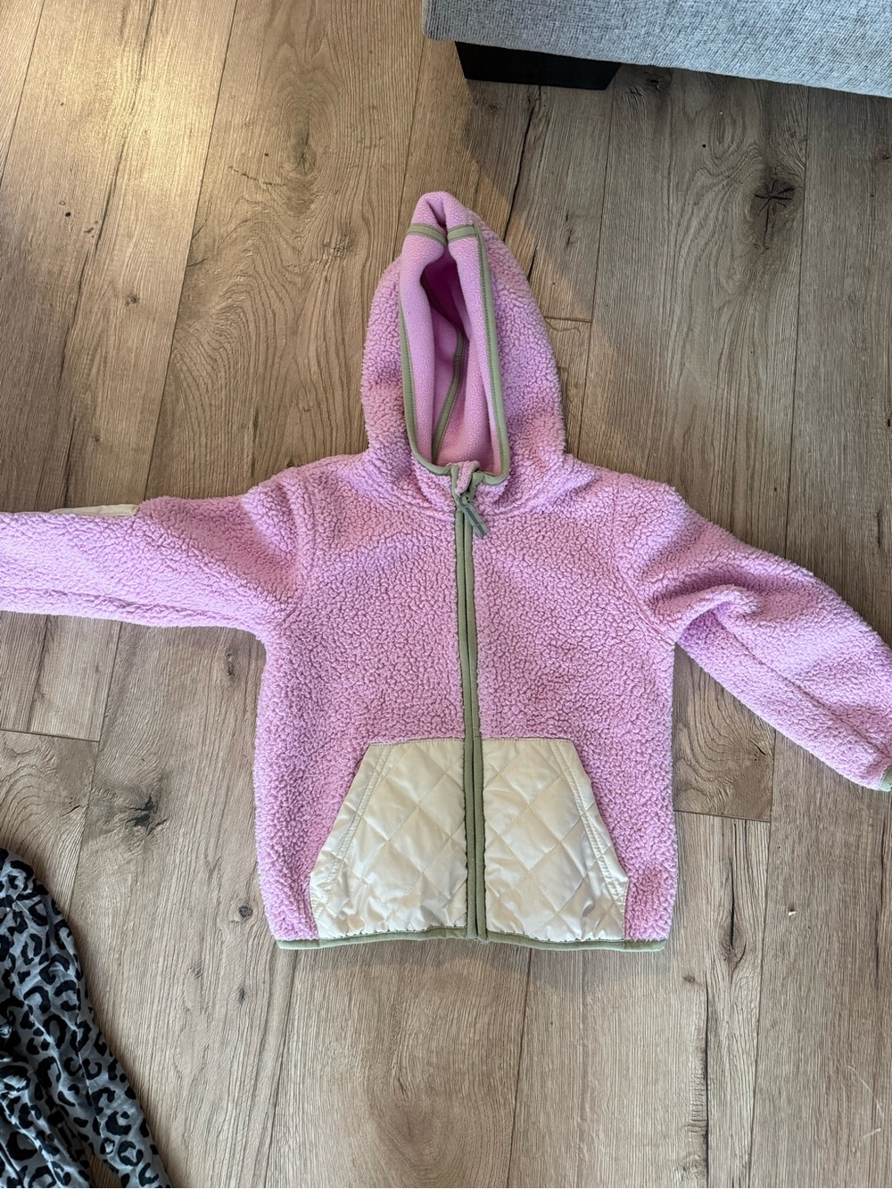 Cat & Jack Lavender Pink Fleece Hooded Jacket